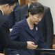 Former South Korean President Park Geun-hye arrives Tuesday for her trial at the Seoul Central District Court.